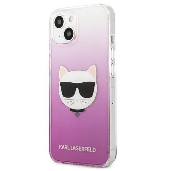 Original Case IPHONE 13 Karl Lagerfeld Hardcase Choupette Head (KLHCP13MCTRP) pink