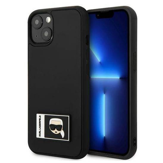 Original Case IPHONE 13 Karl Lagerfeld Hardcase Ikonik Patch black