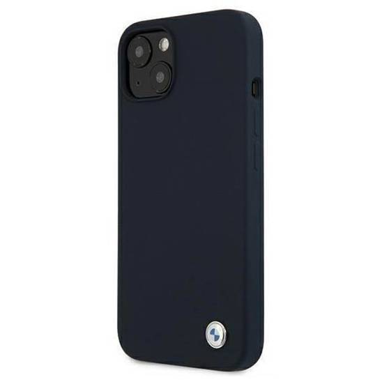 Original Case IPHONE 13 MINI BMW Hardcase Silicone Signature (BMHCP13SSILNA) navy blue