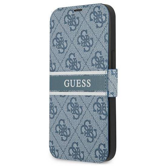 Original Case IPHONE 13 MINI Guess Book 4G Stripe (GUBKP13S4GDBL) blue