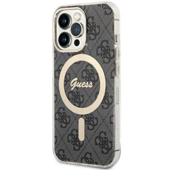 Original Case IPHONE 13 PRO Guess Hardcase 4G MagSafe (GUHMP13LH4STK) black