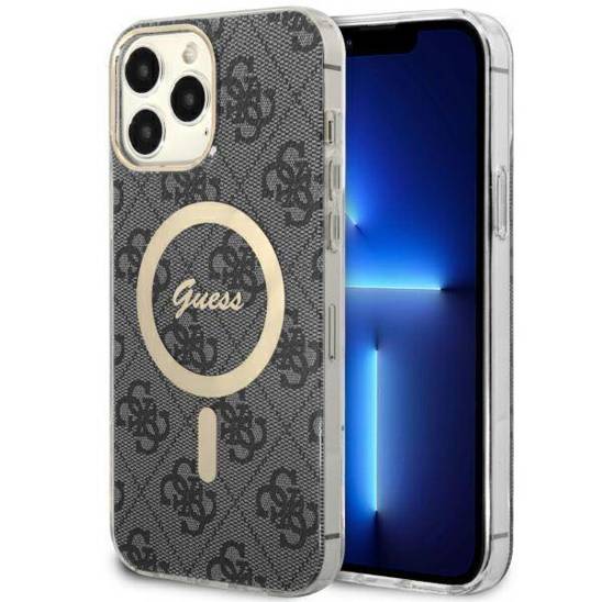 Original Case IPHONE 13 PRO MAX Guess Hardcase 4G MagSafe (GUHMP13XH4STK) black