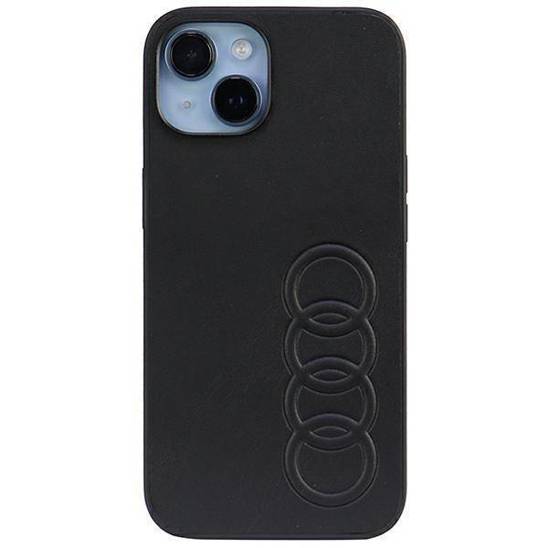 Original Case IPHONE 14 Audi Synthetic Leather (AU-TPUPCIP14-TT/D1-BK) black