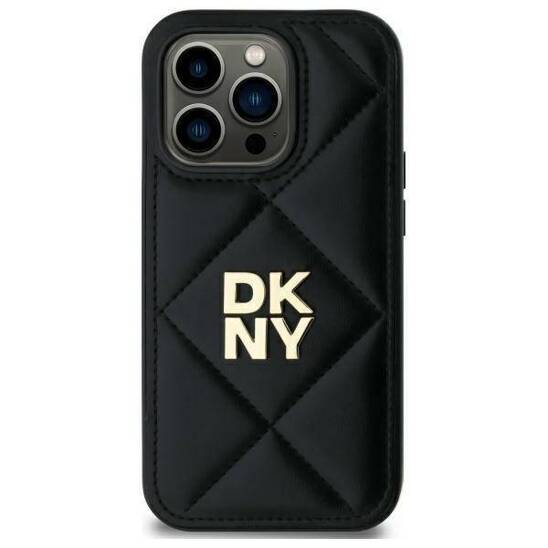 Original Case IPHONE 14 DKNY Quilted Stack Logo (DKHCP14SPQDSLK) black