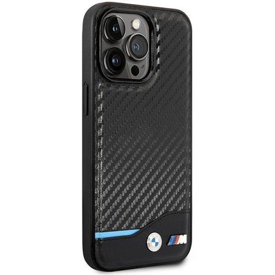 Original Case IPHONE 14 PRO BMW Carbon MagSafe (BMHMP14L22NBCK) black