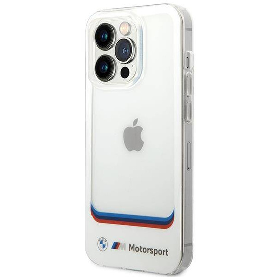Original Case IPHONE 14 PRO BMW Transparent Center (BMHCP14L22HMCH) white