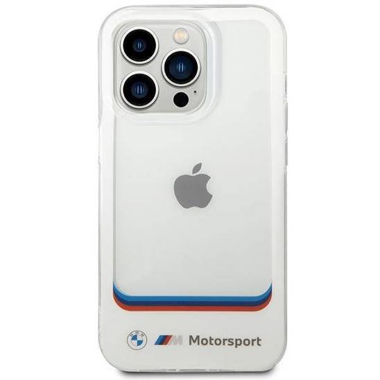 Original Case IPHONE 14 PRO BMW Transparent Center (BMHCP14L22HMCH) white