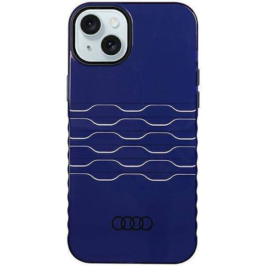 Original Case IPHONE 15 PLUS / 14 PLUS Audi IML MagSafe (AU-IMLMIP15M-A6/D3-BE) blue