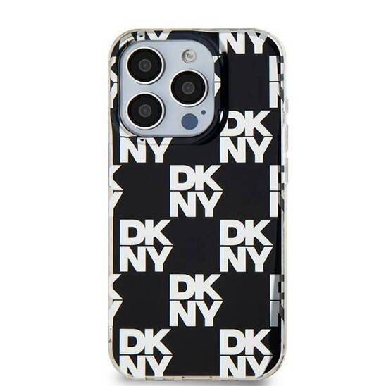 Original Case IPHONE 15 PLUS / 14 PLUS DKNY Hardcase IML Checkered Mono Pattern (DKHCP15MHDLCEK) black