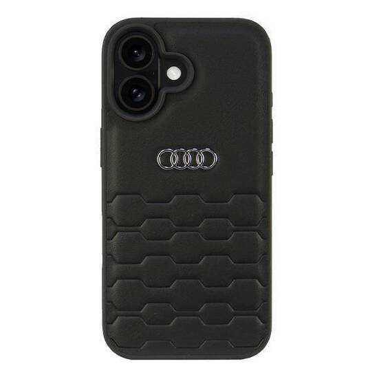 Original Case IPHONE 16 Audi Synthetic Leather (AU-TPUPCIP16-GT/D2-BK) black