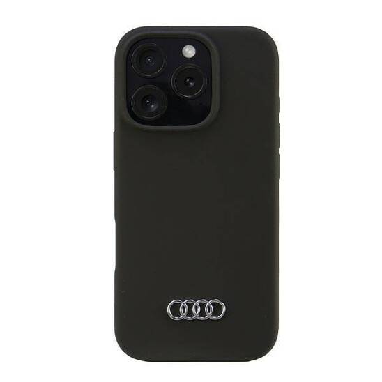 Original Case IPHONE 16 PRO Audi Silicone Case (AU-LSRIP16P-Q3/D1-BK) black