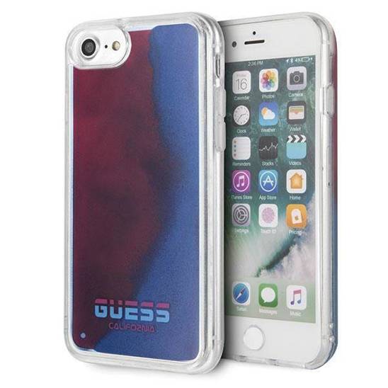 Original Case IPHONE SE 2022 / SE 2020 / 7 / 8 Guess Hard Case California Glow In The Dark (GUHCI8GLCRE) red