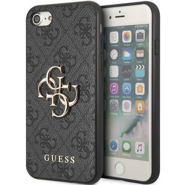 Original Case IPHONE SE 2022 / SE 2020 / 7 / 8 Guess Hardcase 4G Big Metal Logo (GUHCI84GMGGR) gray