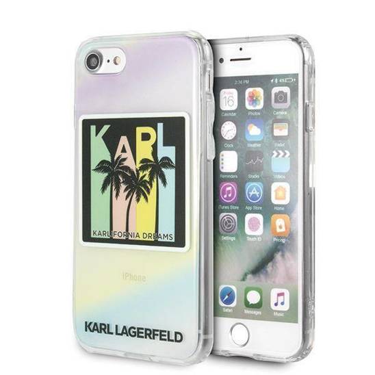 Original Case IPHONE SE 2022 / SE 2020 / 7 / 8 Karl Lagerfeld Hardcase Kalifornia Dreams (KLHCI8IRKD) pattern