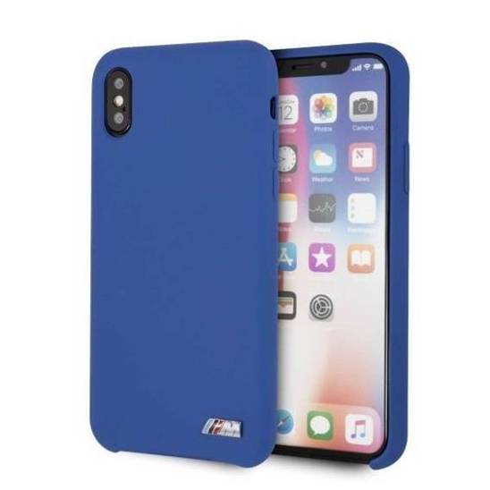 Original Case IPHONE X / XS BMW Hardcase Silicone M Collection (BMHCPXMSILNA) blue