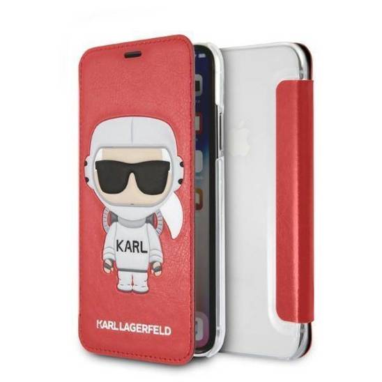 Original Case IPHONE X / XS Karl Lagerfeld Hardcase Karl Space Cosmonaut red