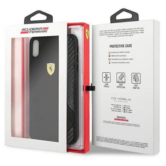 Original Case IPHONE XS MAX Ferrari Hardcase On Track black