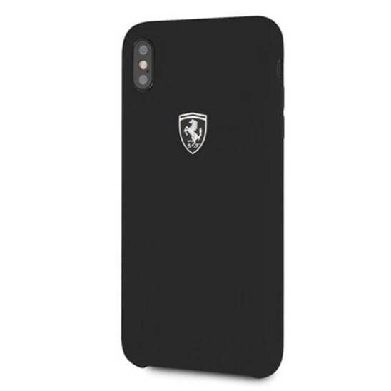 Original Case IPHONE XS MAX Ferrari Hardcase Silicone Off Track (FEOSIHCI65BK) black