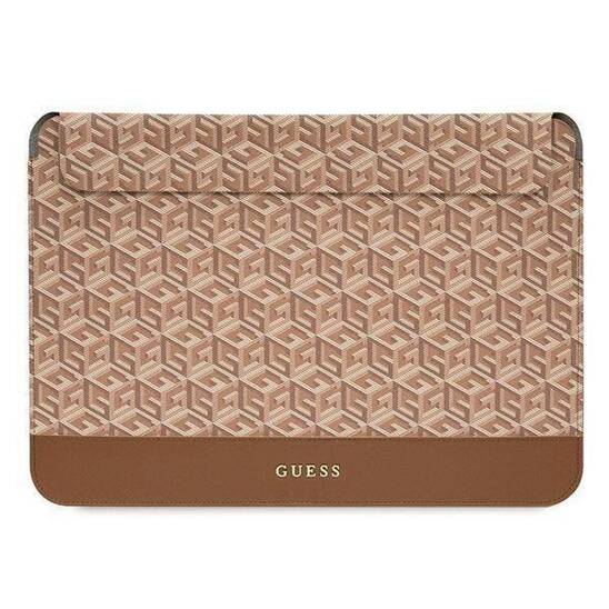 Original Case LAPTOP 16" Guess Sleeve GCube Stripes (GUCS16HGCFSEW) brown