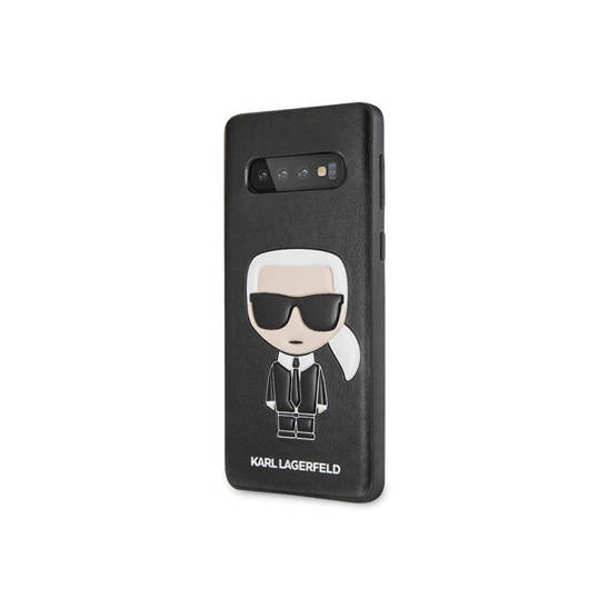 Original Case SAMSUNG GALAXY S10 Karl Lagerfeld Hardcase Iconic Karl Embossed black
