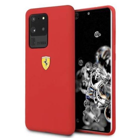 Original Case SAMSUNG GALAXY S20 ULTRA Ferrari Hardcase Silicone (FESSIHCS69RE) red