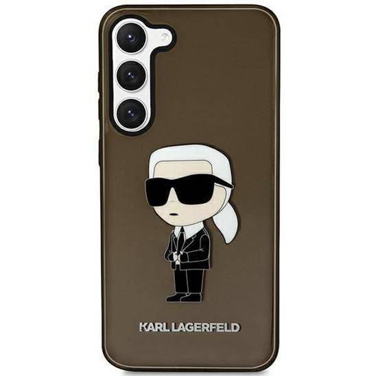 Original Case SAMSUNG GALAXY S23 Karl Lagerfeld Hardcase Ikonik (KLHCS23SHNIKTCK) black