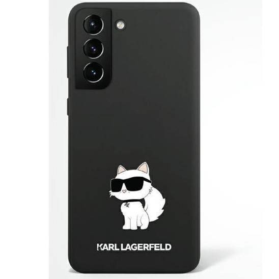 Original Case SAMSUNG GALAXY S23 ULTRA Karl Lagerfeld Hardcase Silicone Choupette (KLHCS23LSNCHBCK) black