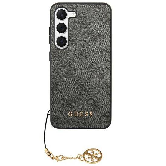 Original Case SAMSUNG GALAXY S24 Guess Hardcase 4G Charms Collection (GUHCS24SGF4GGR) black