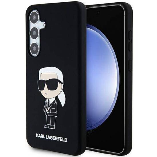 Original Case SAMSUNG GALAXY S24+ Karl Lagerfeld Hardcase Silicone Ikonik (KLHCS24MSNIKBCK) black