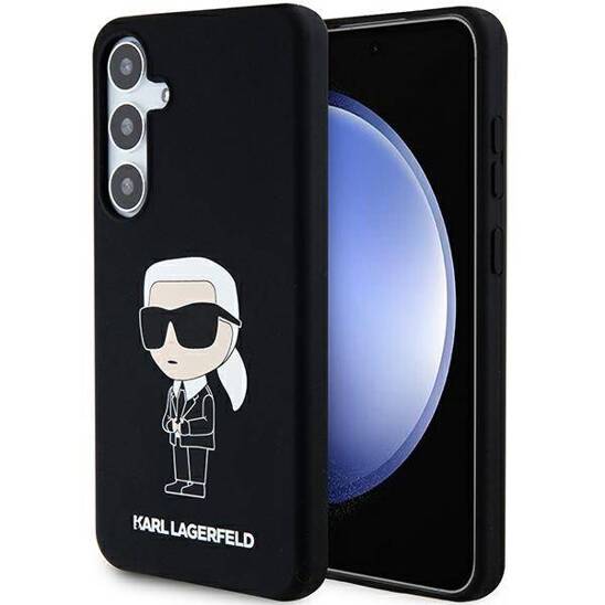 Original Case SAMSUNG GALAXY S24 Karl Lagerfeld Hardcase Silicone Ikonik (KLHCS24SSNIKBCK) black