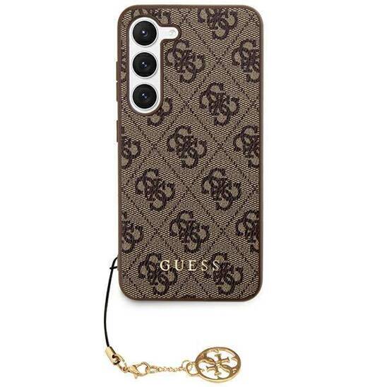 Original Case SAMSUNG GALAXY S24 ULTRA Guess Hardcase 4G Charms Collection (GUHCS24LGF4GBR) brown