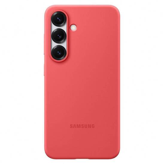 Original Case SAMSUNG GALAXY S25 Samsung Silicone Case red