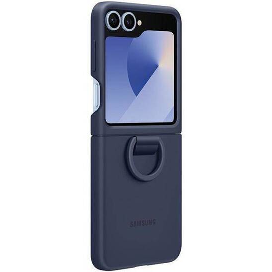 Original Case SAMSUNG GALAXY Z FLIP 6 Silicone Case with Ring (EF-PF741TNEGWW) navy blue