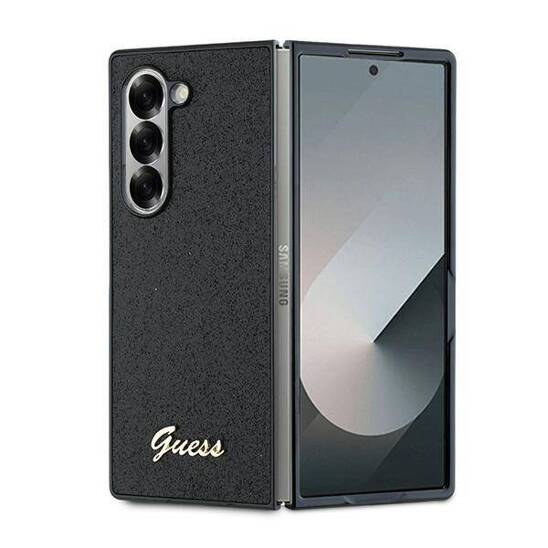 Original Case SAMSUNG GALAXY Z FOLD 6 Guess Hardcase 4G Glitter Script (GUHCZFD6HGGSHK) black