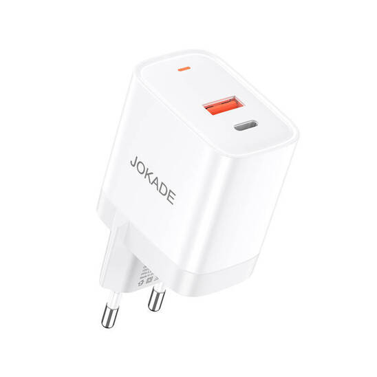 PD30W + QC3.0 Wall Charger (1x USB-C, 1x USB) Jokade Guangfeng (JB081) white