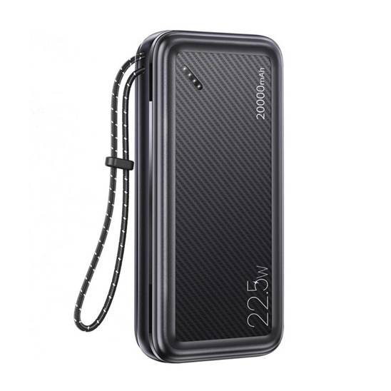 Powerbank 20000mAh PB60 22.5W 2xUSB QC3.0 + USB-C PD3.0 + Micro USB External Battery Fast Charge Usams US-CD168 black