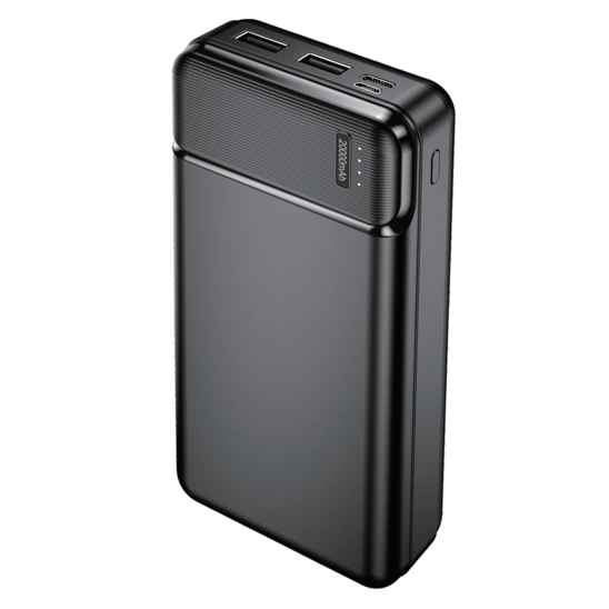Powerbank 20000mAh micro USB + USB-C + 2xUSB External Battery MaxLife MXPB-01 Powerbank black