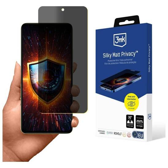 Privacy film XIAOMI REDMI NOTE 14 4G Folia prywatyzująca 3MK Silky Matt Privacy