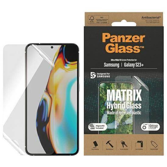 Protective Film SAMSUNG GALAXY S23+ PanzerGlass Matrix Screen Protection with Positioner (7319)