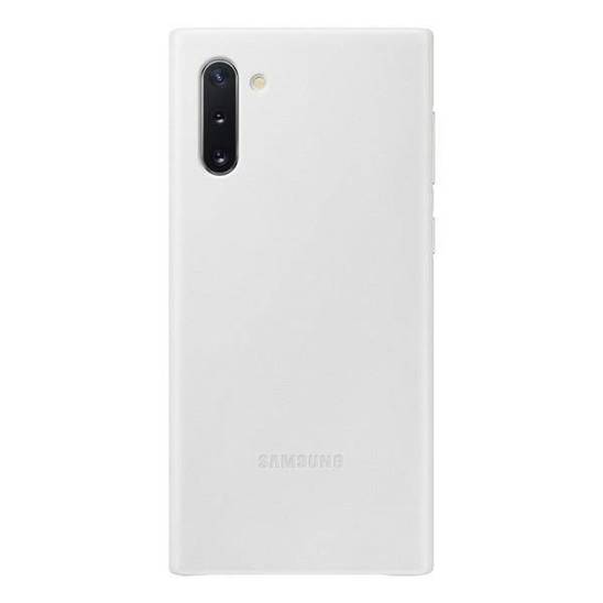 Samsung EF-VN970LW Note 10 N970 case white/white Leather Cover