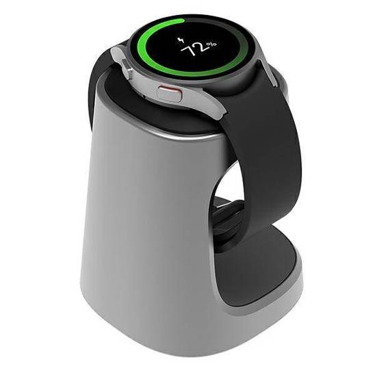 Samsung GP-XVU022SANJW Smartwatch charging stand Watch Active2 / Watch3 / Watch4 / Watch5 silver/silver