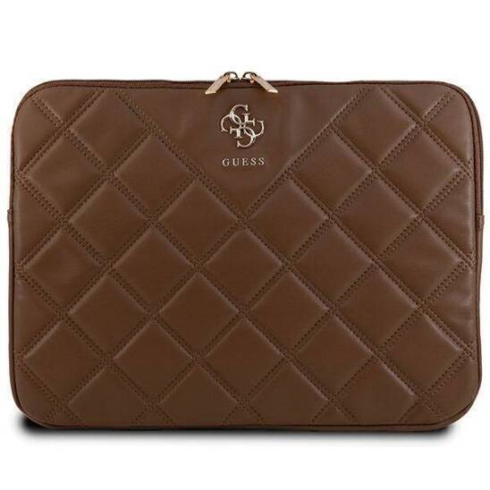 Sleeve Phone Case LAPTOP 14" Guess Sleeve Quilted 4G (GUCS14ZPSQSSGW) brown