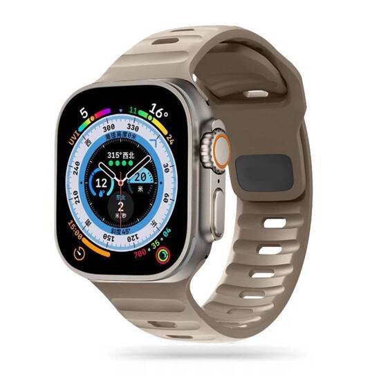 Strap for APPLE WATCH 4 / 5 / 6 / 7 / 8 / 9 / SE / ULTRA 1 / 2 (42 / 44 / 45 / 49 MM) Tech-Protect Iconband Line Cashmere Beige