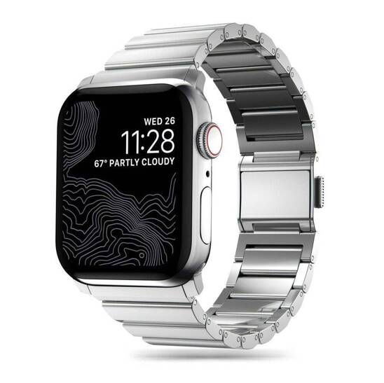 Strap for APPLE WATCH 4 / 5 / 6 / 7 / 8 / 9 / SE / ULTRA 1 / 2 (42 / 44 / 45 / 49 MM) Tech-Protect Steelband silver