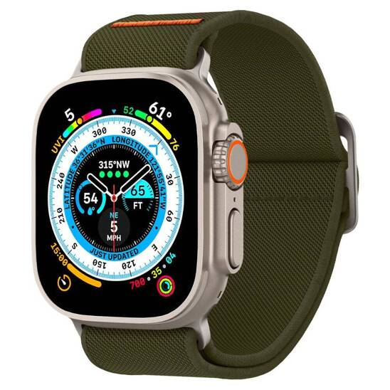 Strap for APPLE WATCH 4 / 5 / 6 / 7 / 8 / SE / ULTRA (42 / 44 / 45 / 49 MM) Spigen Fit Lite Ultra khaki