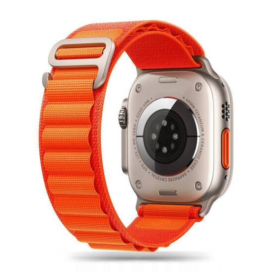 Strap for APPLE WATCH 4 / 5 / 6 / 7 / 8 / SE / ULTRA (42 / 44 / 45 / 49 MM) Tech-Protect Nylon Pro orange