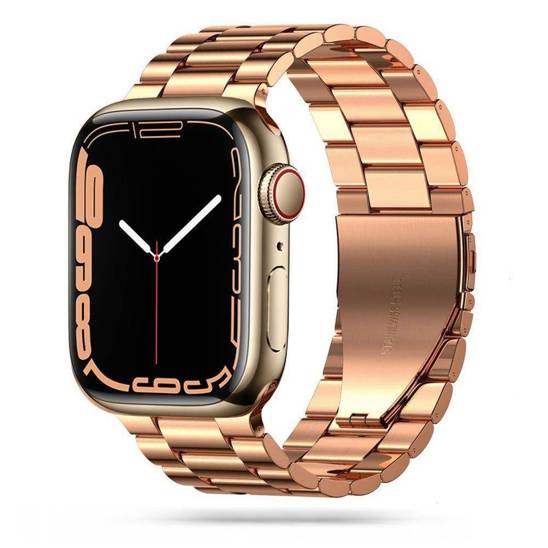 Strap for APPLE WATCH 4 / 5 / 6 / 7 / SE (42 / 44 / 45 MM) Tech-Protect Stainless gold