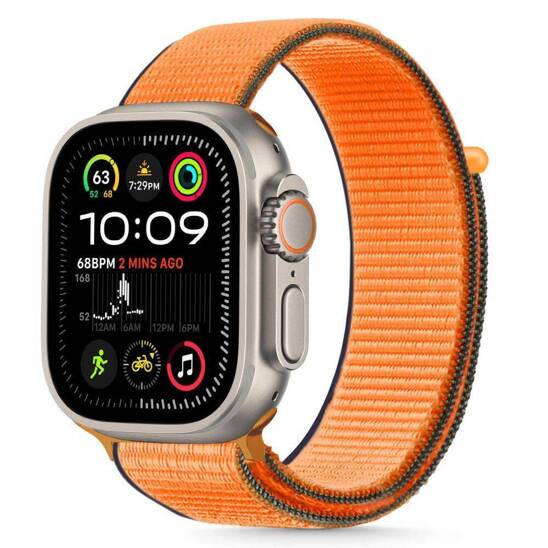 Strap for APPLE WATCH 6 / 7 / 8 / 9 / 10 / SE (40 / 41 / 42 MM) Tech-Protect Nylon Kumquat