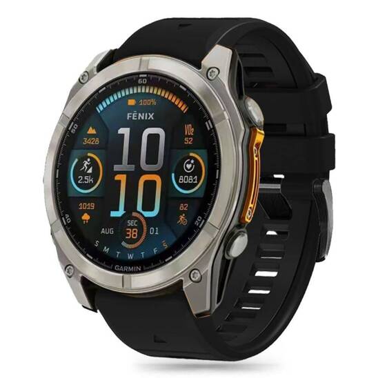 Strap for GARMIN FENIX 5 / 6 / 6 PRO / 7 / 8 / E (47MM) Tech-Protect Silicone black