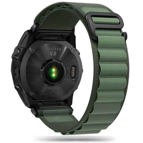 Strap for GARMIN FENIX 5 / 6 / 6 PRO / 7 Tech-Protect Nylon Pro green